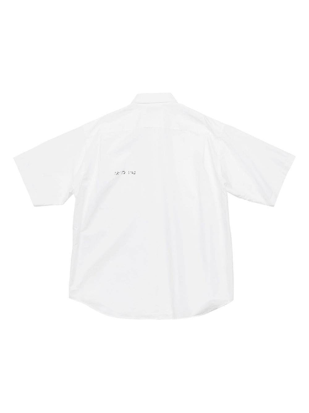 Balenciaga Overhemd met geborduurd logo - Wit