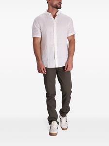 Armani Exchange Linnen overhemd met korte mouwen - Wit