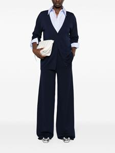 Claudie Pierlot fine-knit wide-leg trousers - Blauw