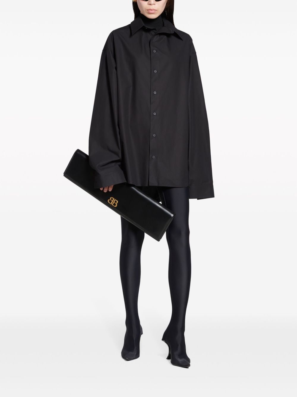 Balenciaga Oversized blouse - Zwart