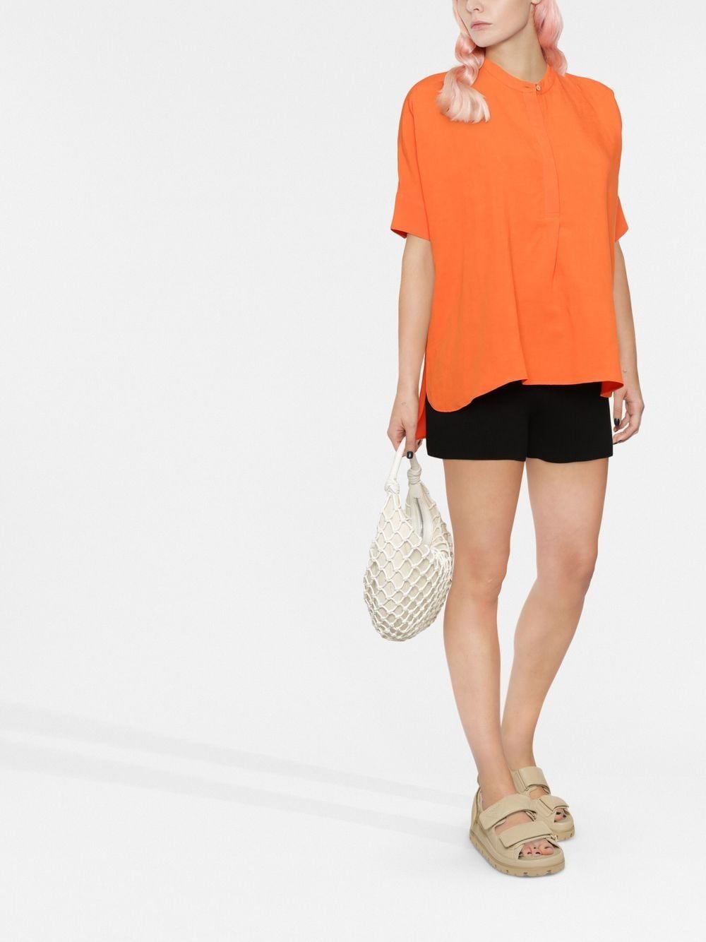 Blanca Vita Linnen blouse - Oranje