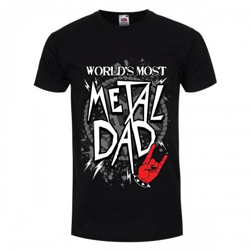 Grindstore Heren 's werelds meest metalen papa-T-shirt