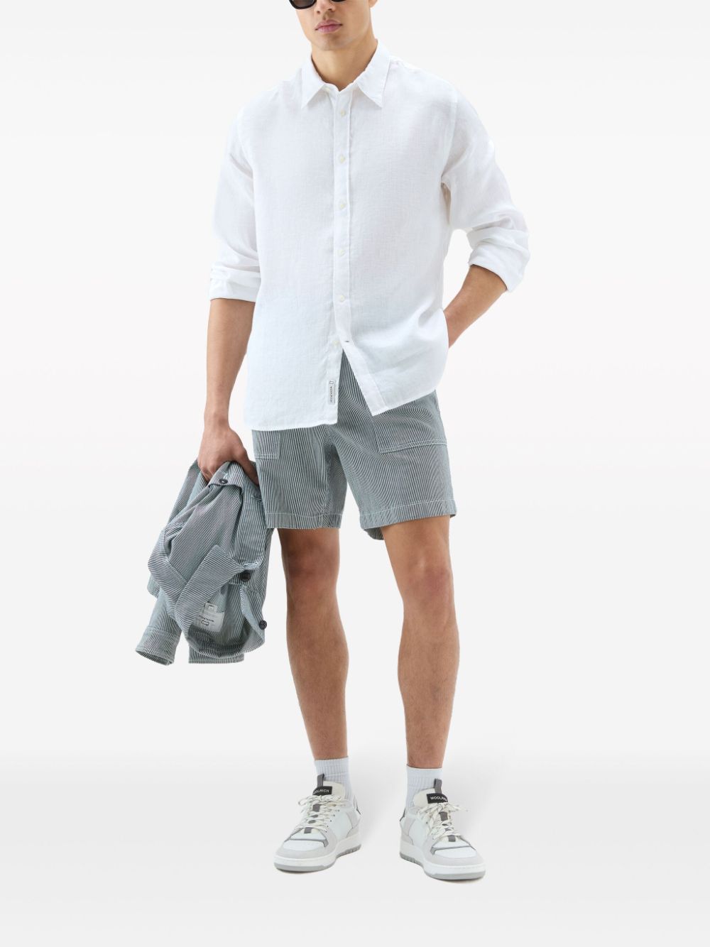 Woolrich Overhemd met puntkraag - Wit