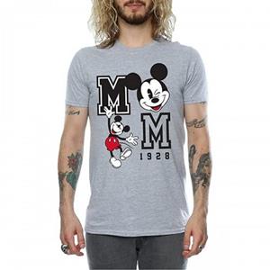 Disney heren Jump en Wink Mickey Mouse T-shirt