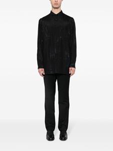 Yohji Yamamoto Zijden overhemd - Zwart