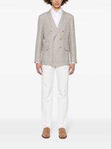 Brunello Cucinelli Katoenen overhemd met gespreide kraag - Wit