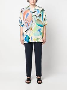 Paul Smith Overhemd met abstracte print - Blauw