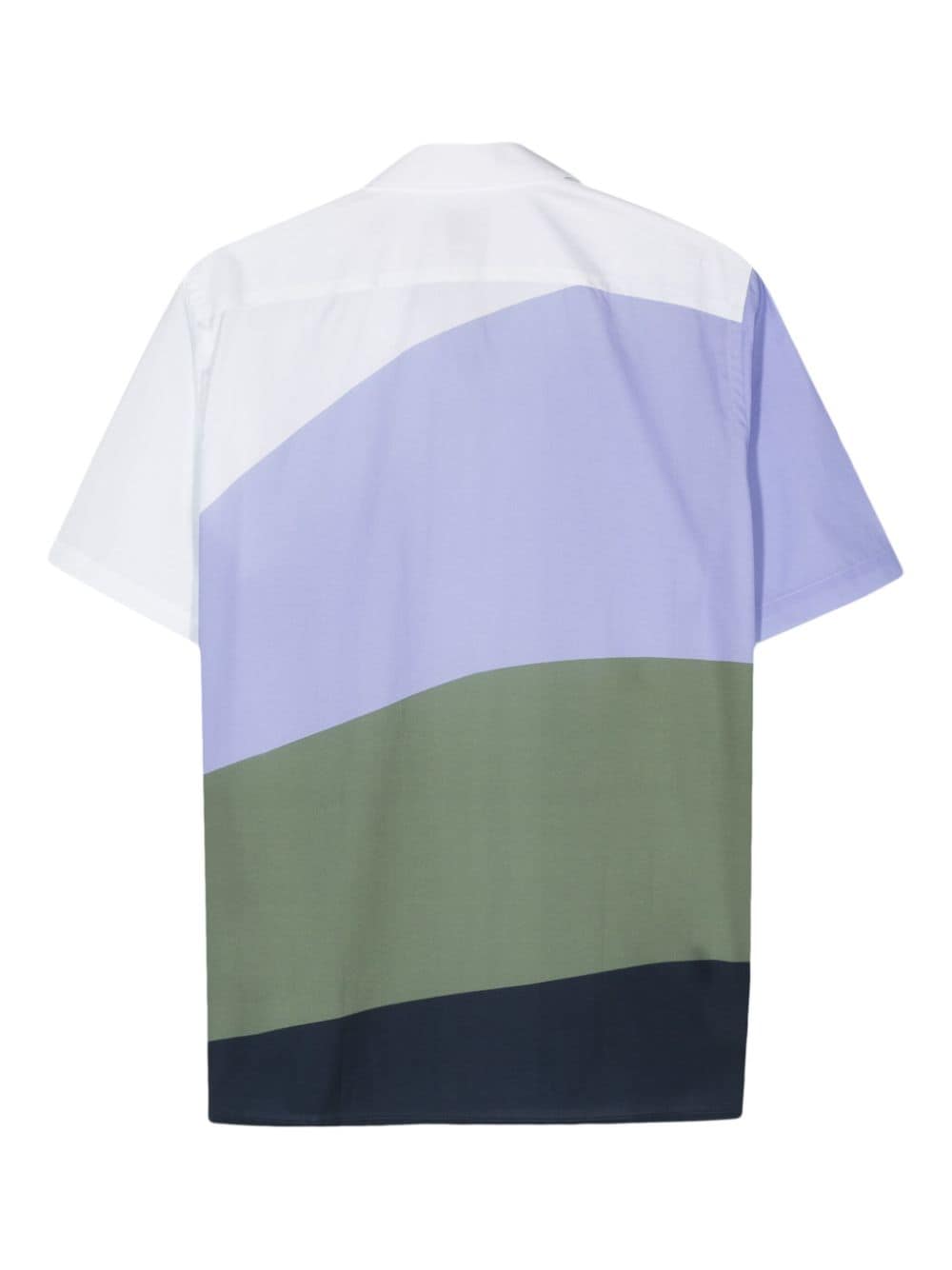 PS Paul Smith Overhemd met colourblocking - Paars