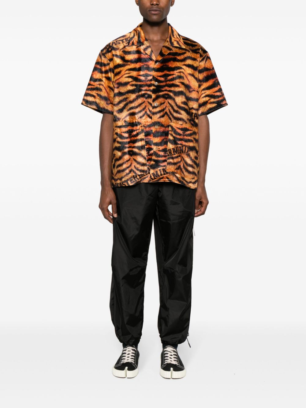 Mastermind Japan Overhemd met tijgerprint - Oranje