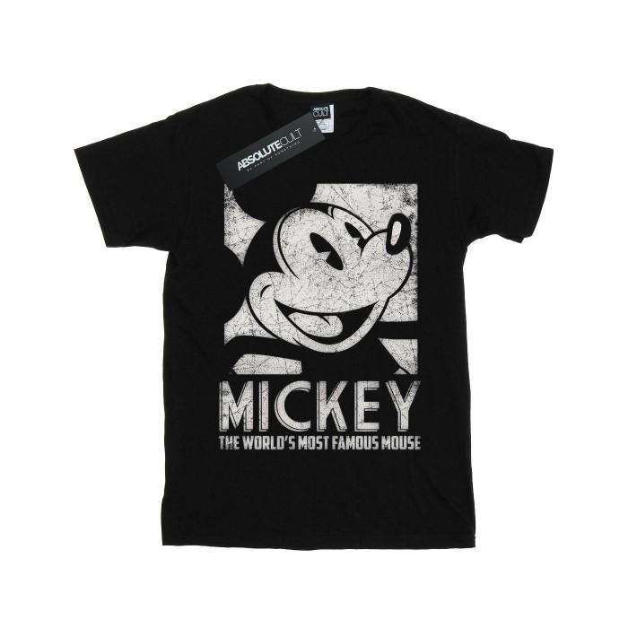 Disney Mens Mickey Mouse Most Famous T-Shirt