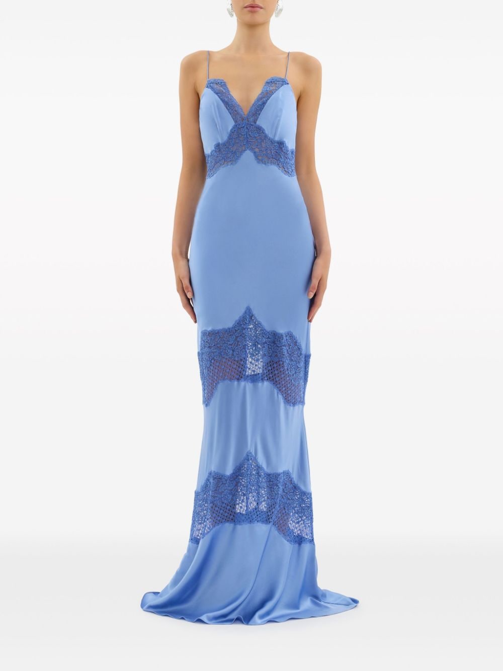Rebecca Vallance Zijden jurk - Blauw