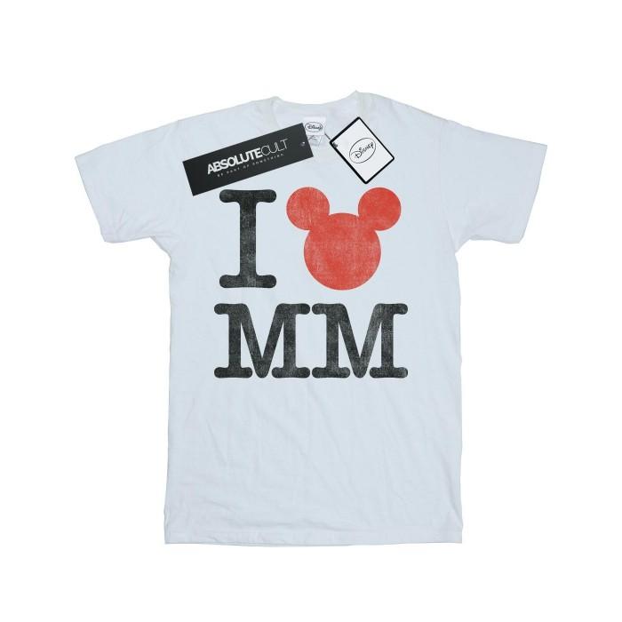 Disney Mens I Love Mickey Mouse T-Shirt