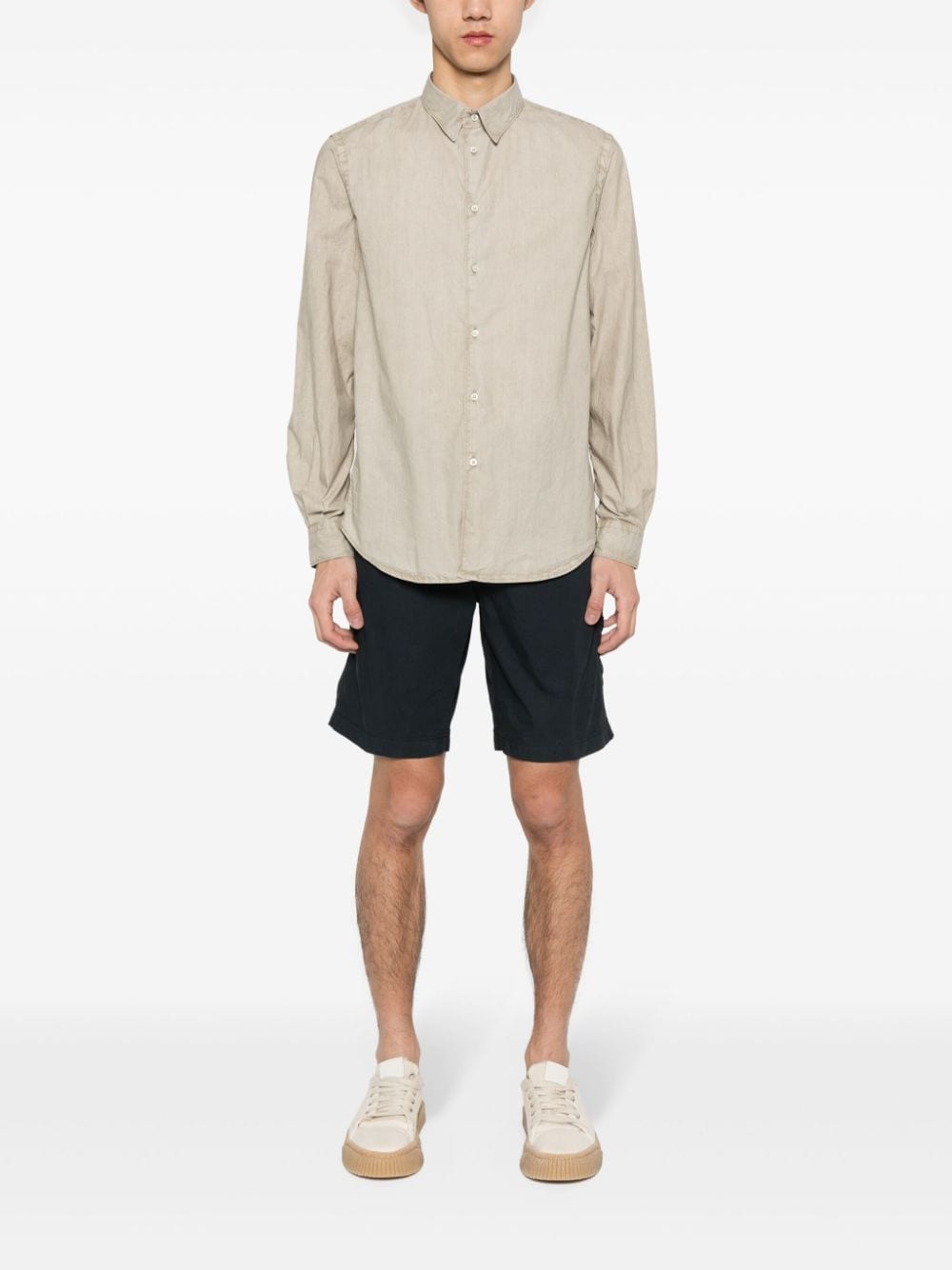 ASPESI long-sleeve cotton shirt - Beige