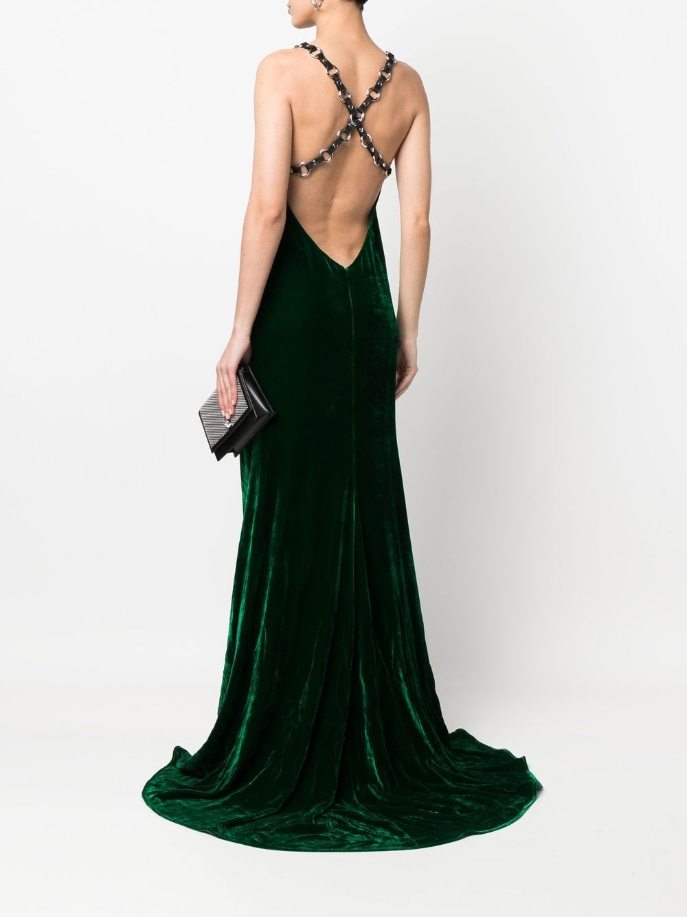 Roberto Cavalli Fluwelen jurk - Groen