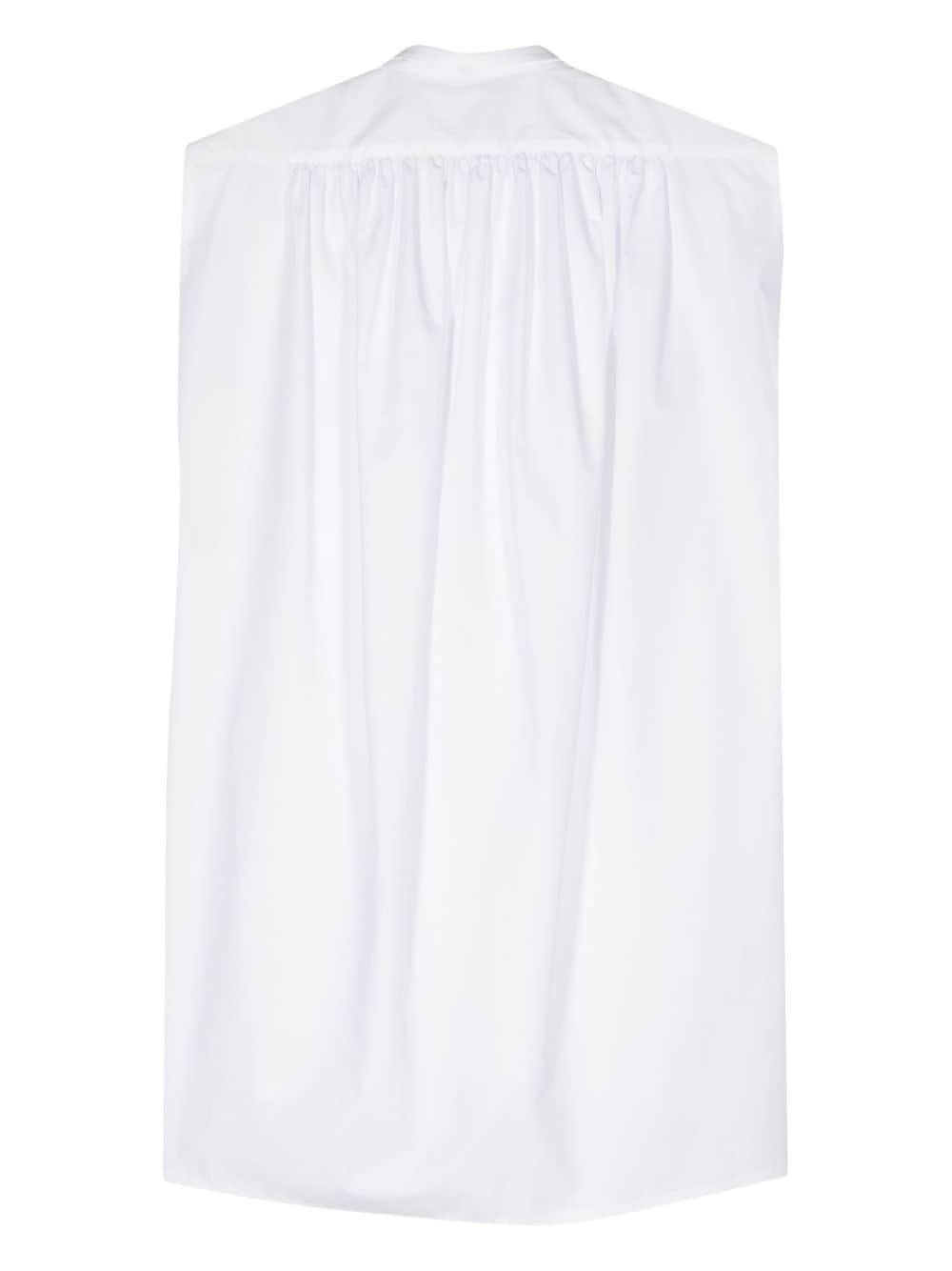 QUIRA Mouwloze blouse met split - Wit