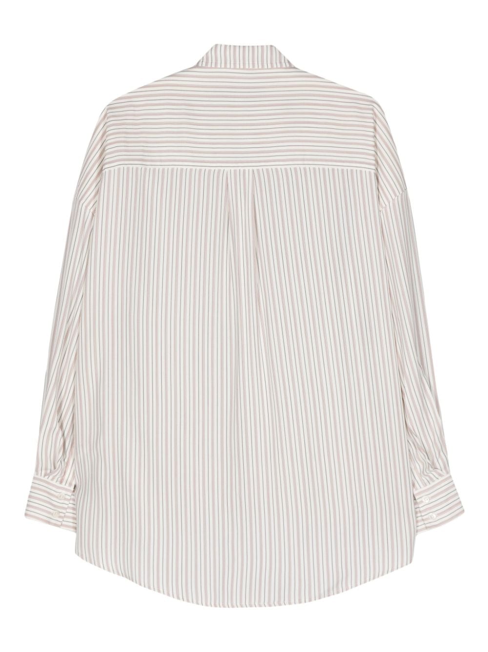 A.P.C. Gestreepte blouse met verlaagde schouders - Wit