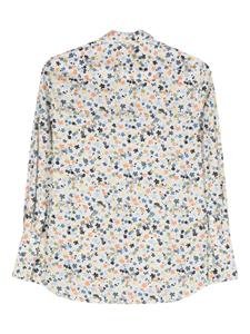 Paul Smith floral-print poplin shirt - Wit
