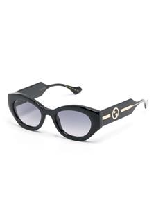 Gucci Eyewear butterfly-frame sunglasses - Zwart