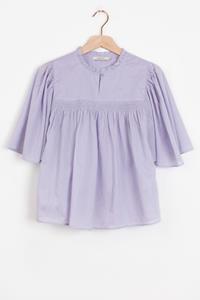 Sissy-Boy Lavendel A-lijn Blouse Met Fladdermouwen