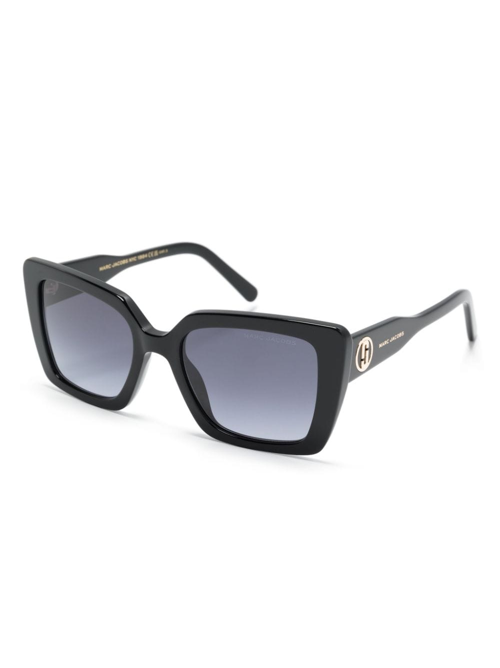 Marc Jacobs Eyewear Zonnebril met vierkant montuur - Zwart