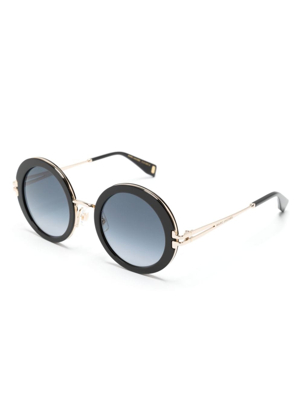 Marc Jacobs Eyewear Zonnebril met rond montuur - Zwart