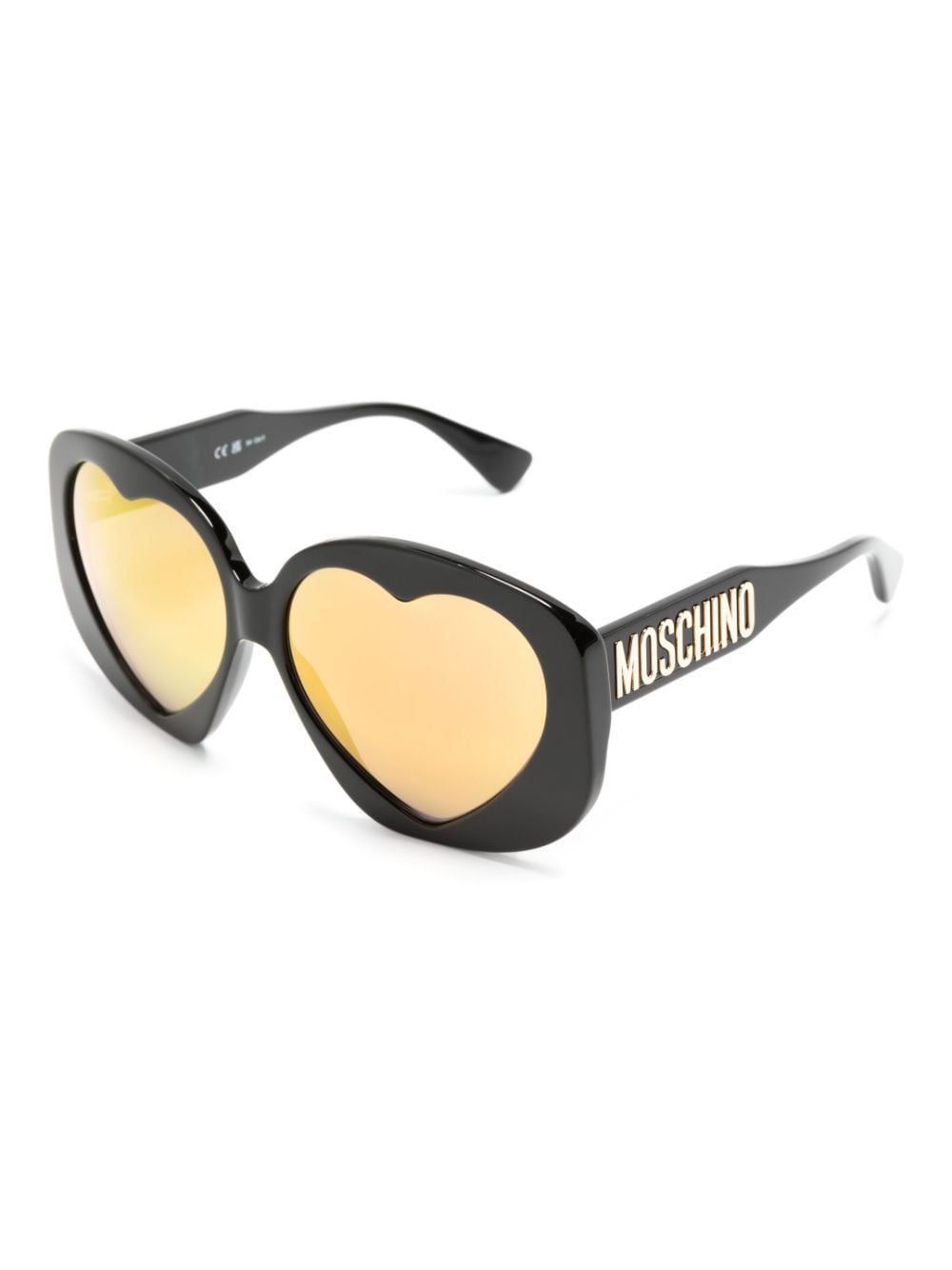 Moschino Eyewear Zonnebril met hartvormig montuur - Zwart