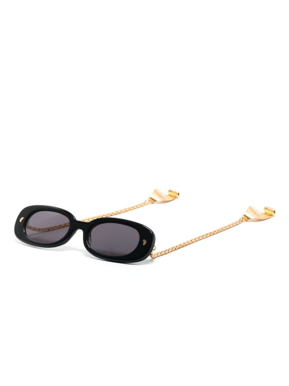Nanushka Chic zonnebril met ovalen montuur - Zwart