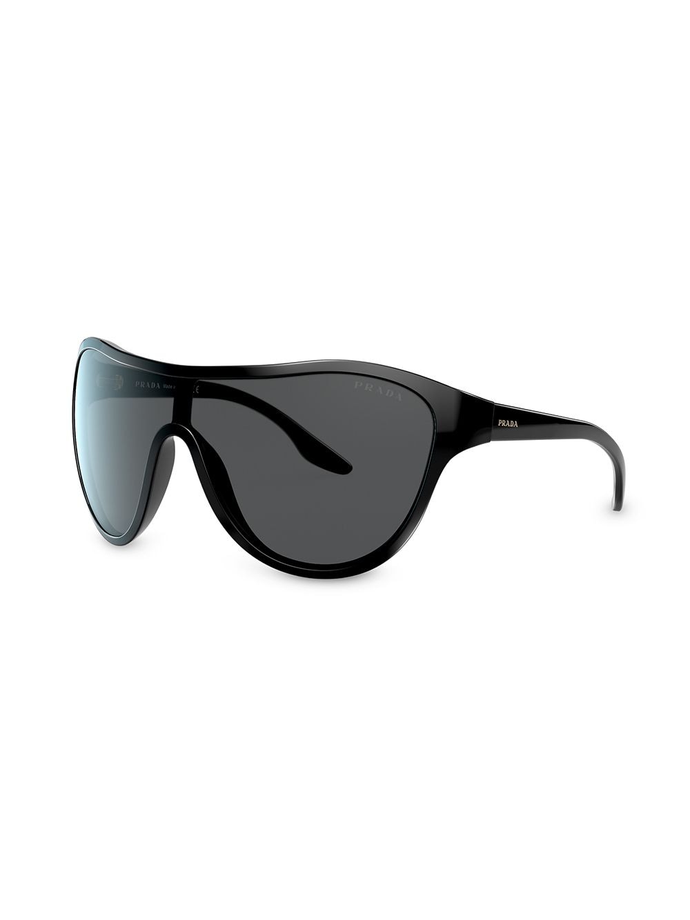 Prada Eyewear Zonnebril met masker-effect - Zwart