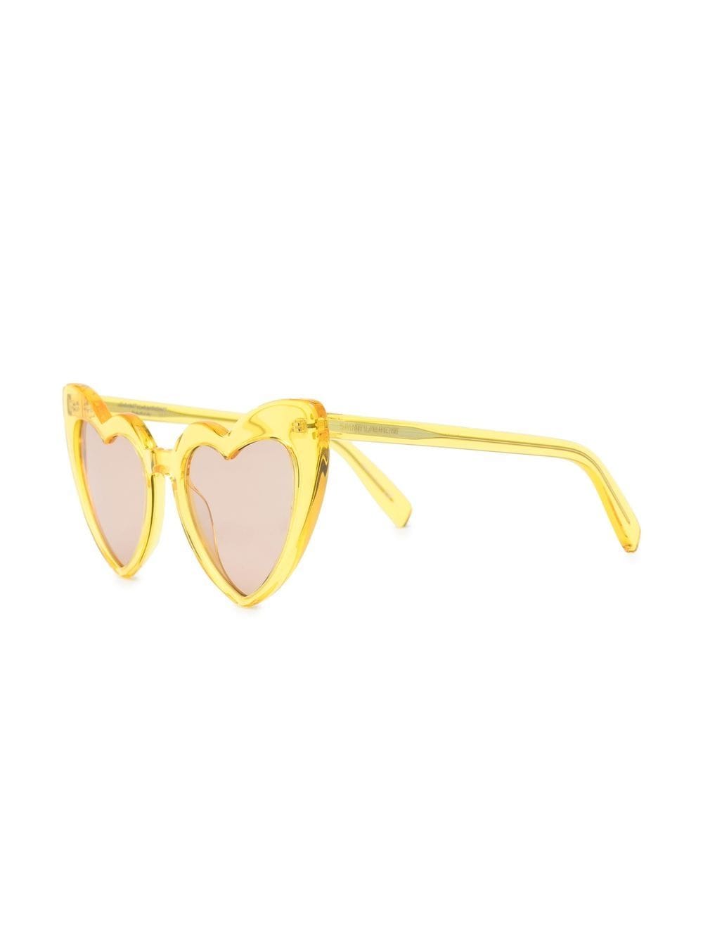 Saint Laurent Eyewear Loulou zonnebril met hartvormig montuur - Geel