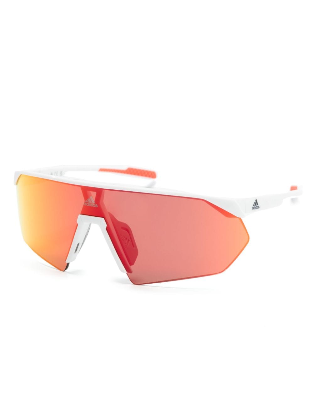 Adidas PRFM Shield Lite zonnebril met schildmontuur - Wit