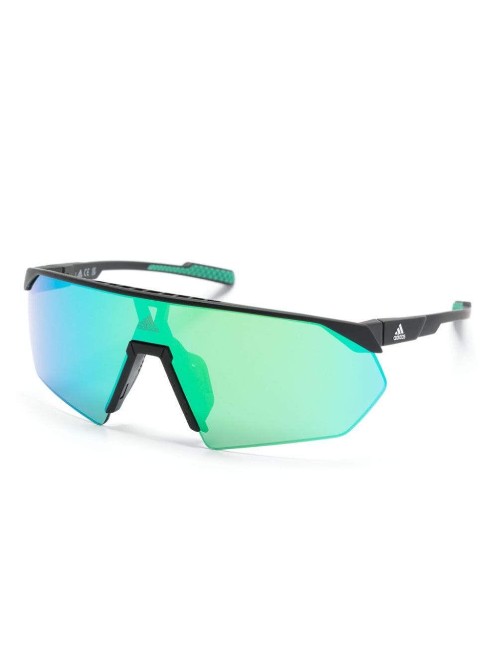 Adidas SP0076 zonnebril met schild montuur - Zwart