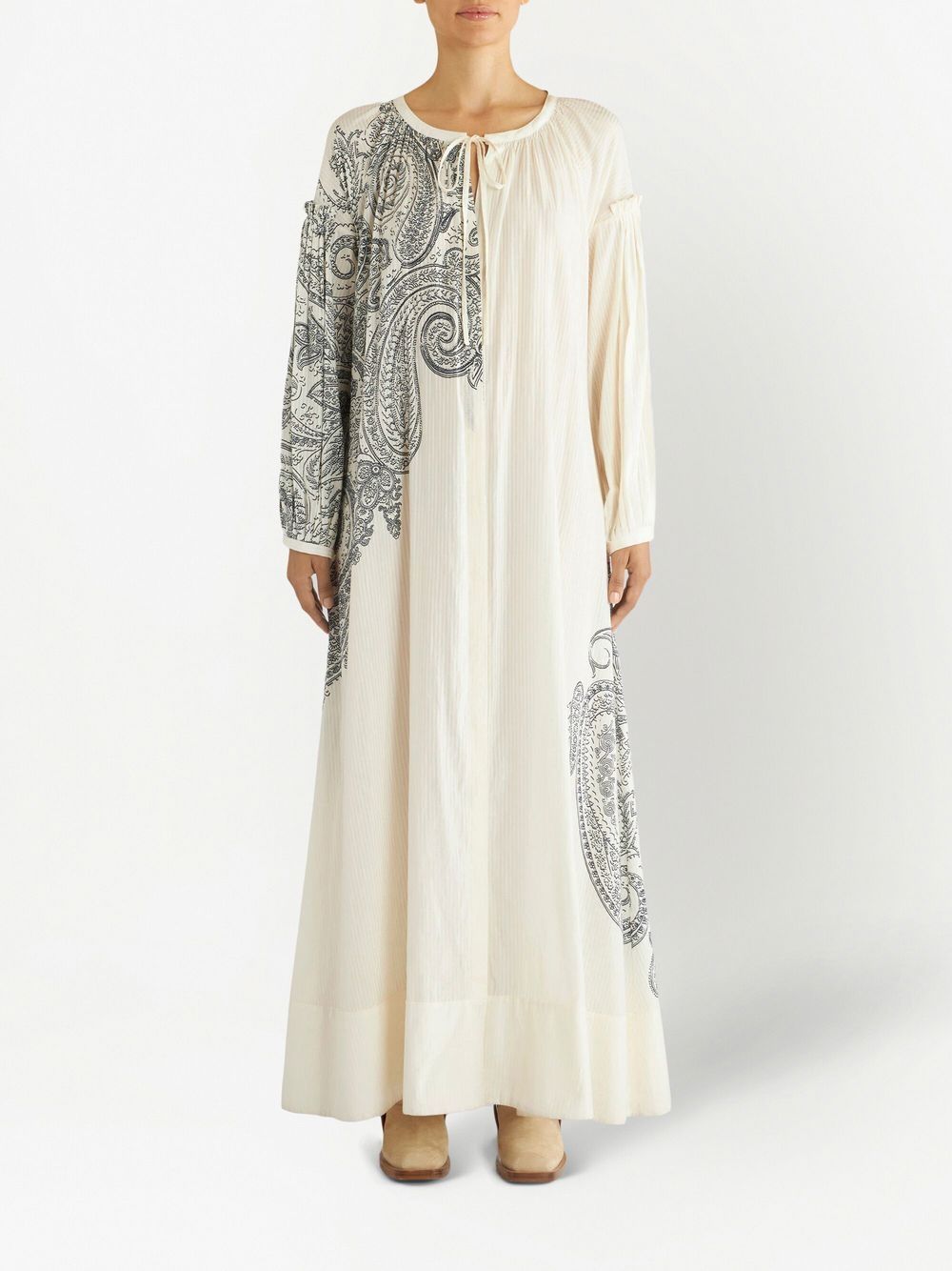 ETRO Maxi-jurk met paisley-print - Wit