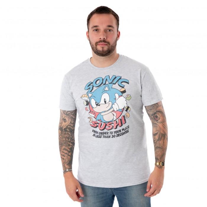 Sonic The Hedgehog Heren Sushi T-shirt met korte mouwen