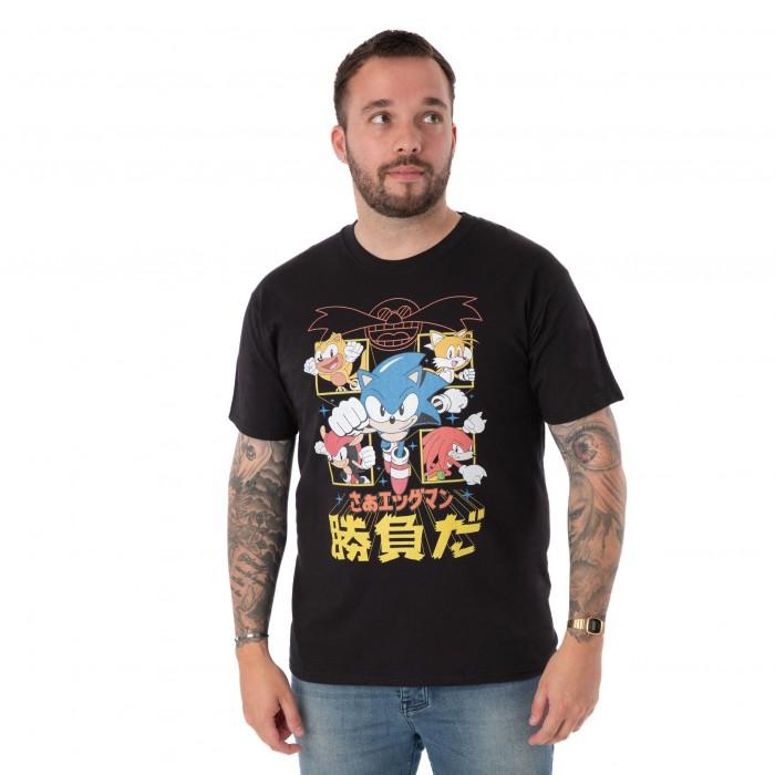 Sonic The Hedgehog Japans T-shirt voor heren