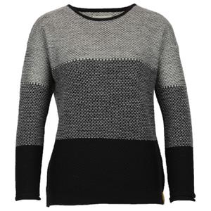 Albmerino  Women's Oversize Pulli Espelta - Wollen trui, grijs/zwart