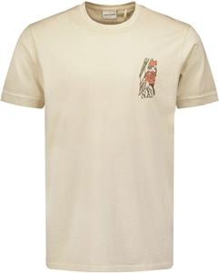 NO EXCESS Kurzarmshirt T-Shirt Crewneck Placed Prints Garm