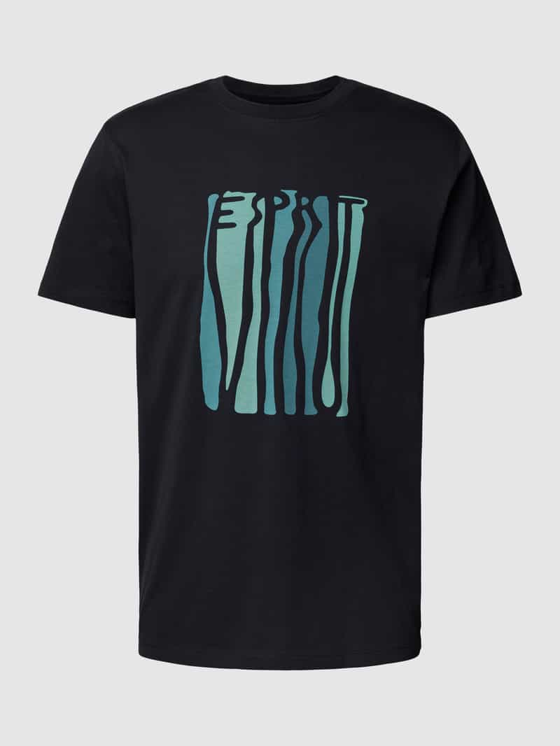 Esprit T-shirt met labelprint