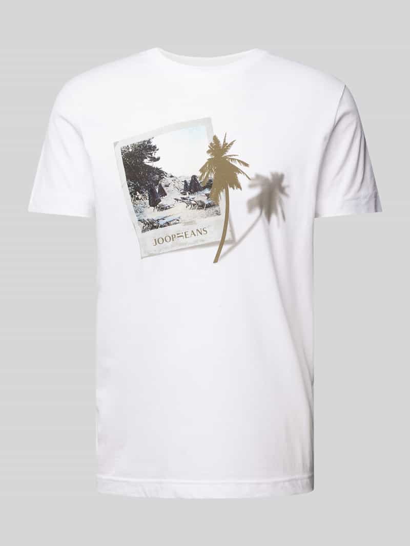 JOOP! JEANS T-shirt met motief- en labelprint, model 'Darko'