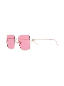 Gucci Eyewear Zonnebril met oversized montuur - Goud