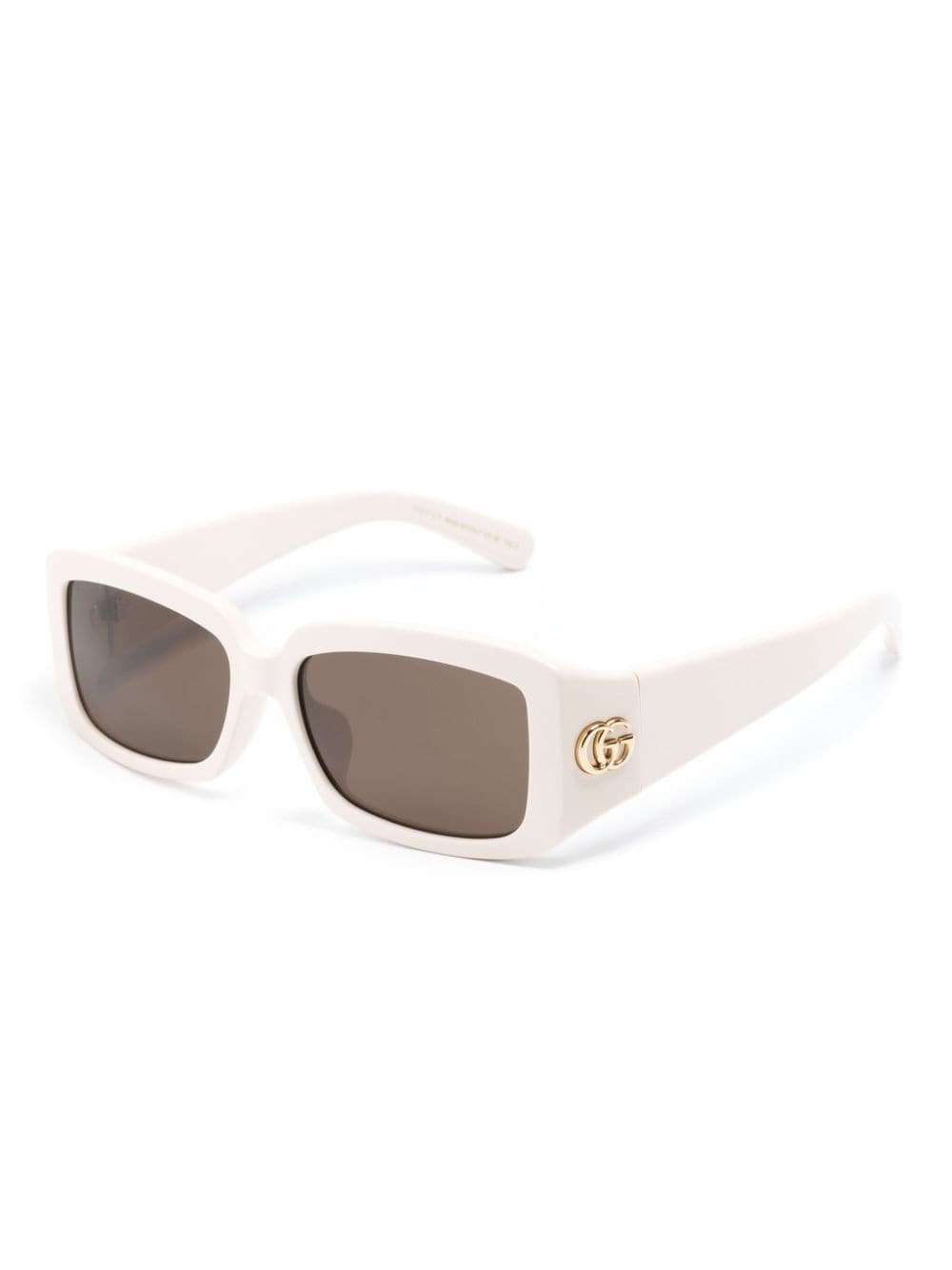 Gucci Eyewear Zonnebril met vierkant montuur - Beige