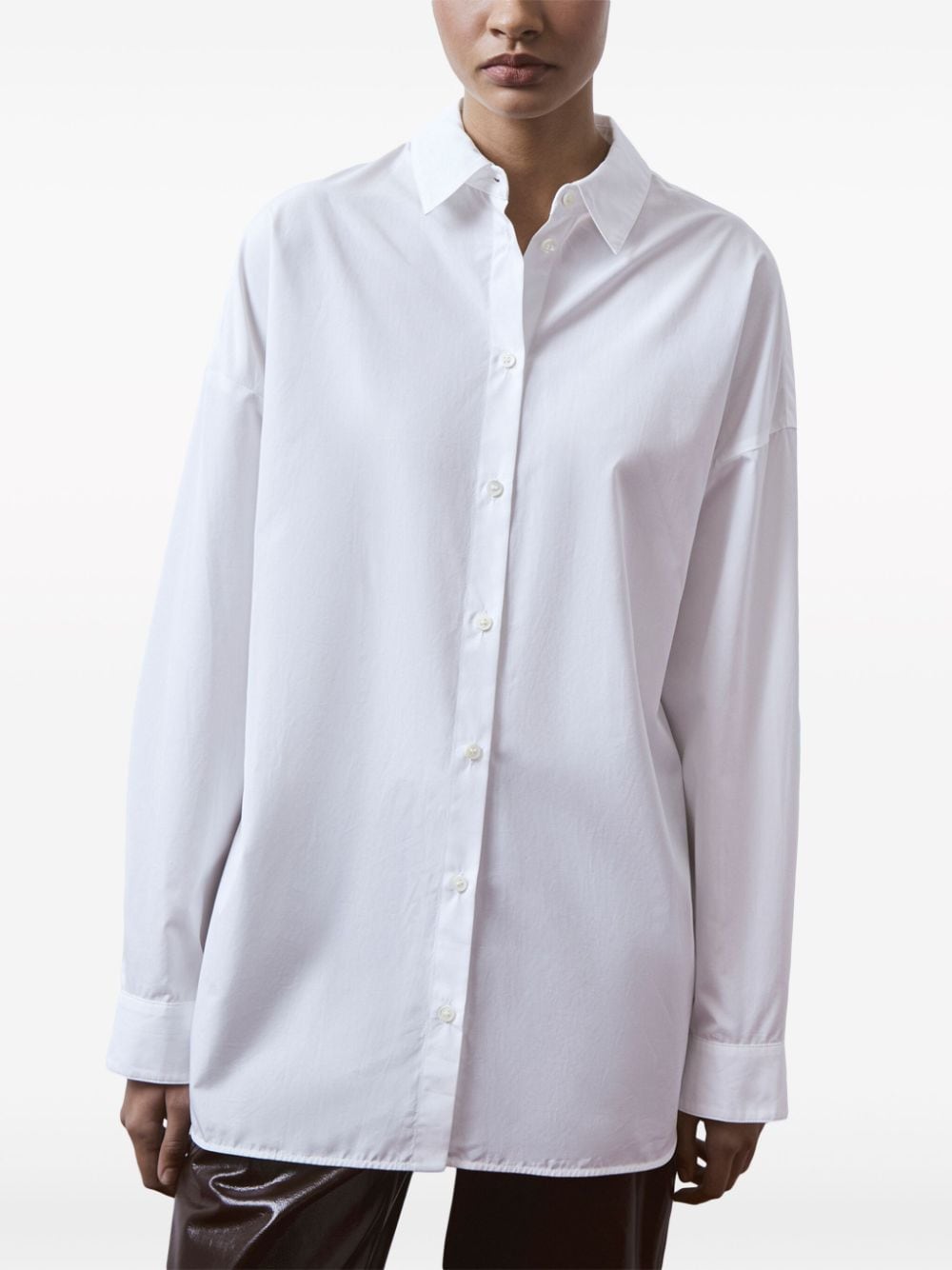 12 STOREEZ Albini blouse van biologisch katoen - Wit