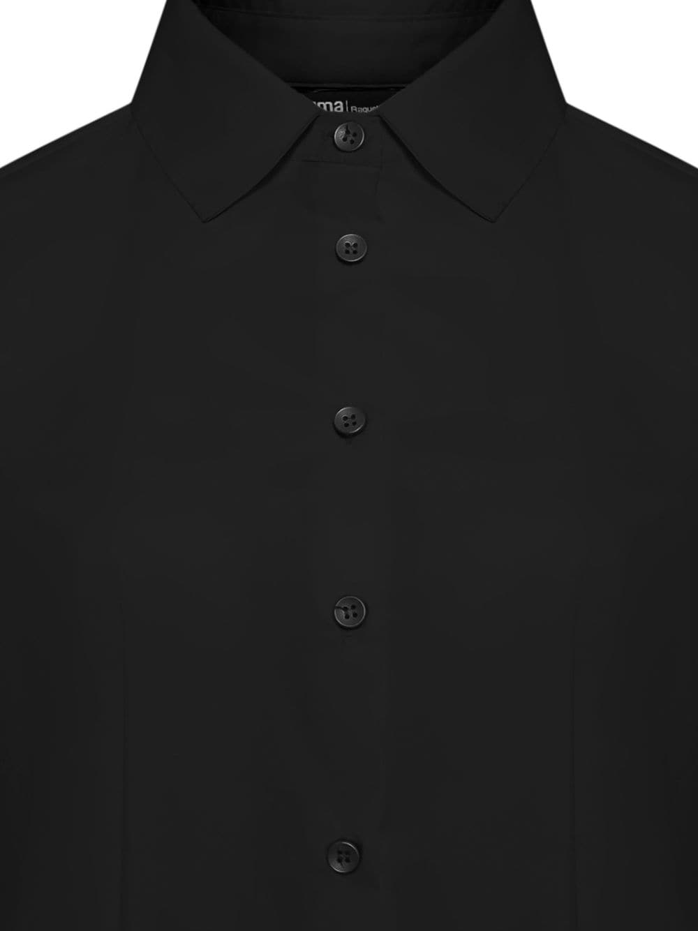 Uma | Raquel Davidowicz long-sleeve cotton shirt - Zwart