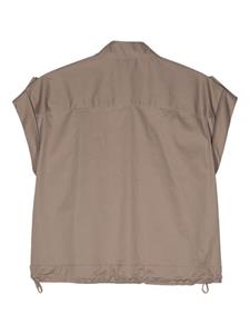 Peserico Mouwloos shirt - Bruin
