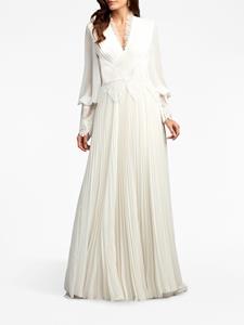 Tadashi Shoji Geplooide avondjurk - Wit