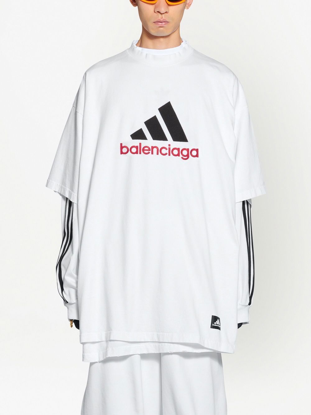 Balenciaga x adidas T-shirt met logoprint - Wit