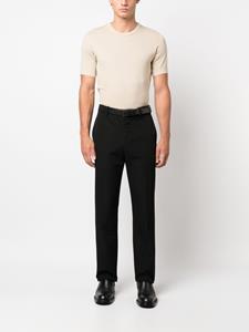 TOM FORD Poloshirt met geribbelde afwerking - Beige