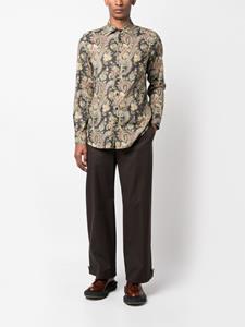 ETRO Overhemd met paisley-print - Bruin