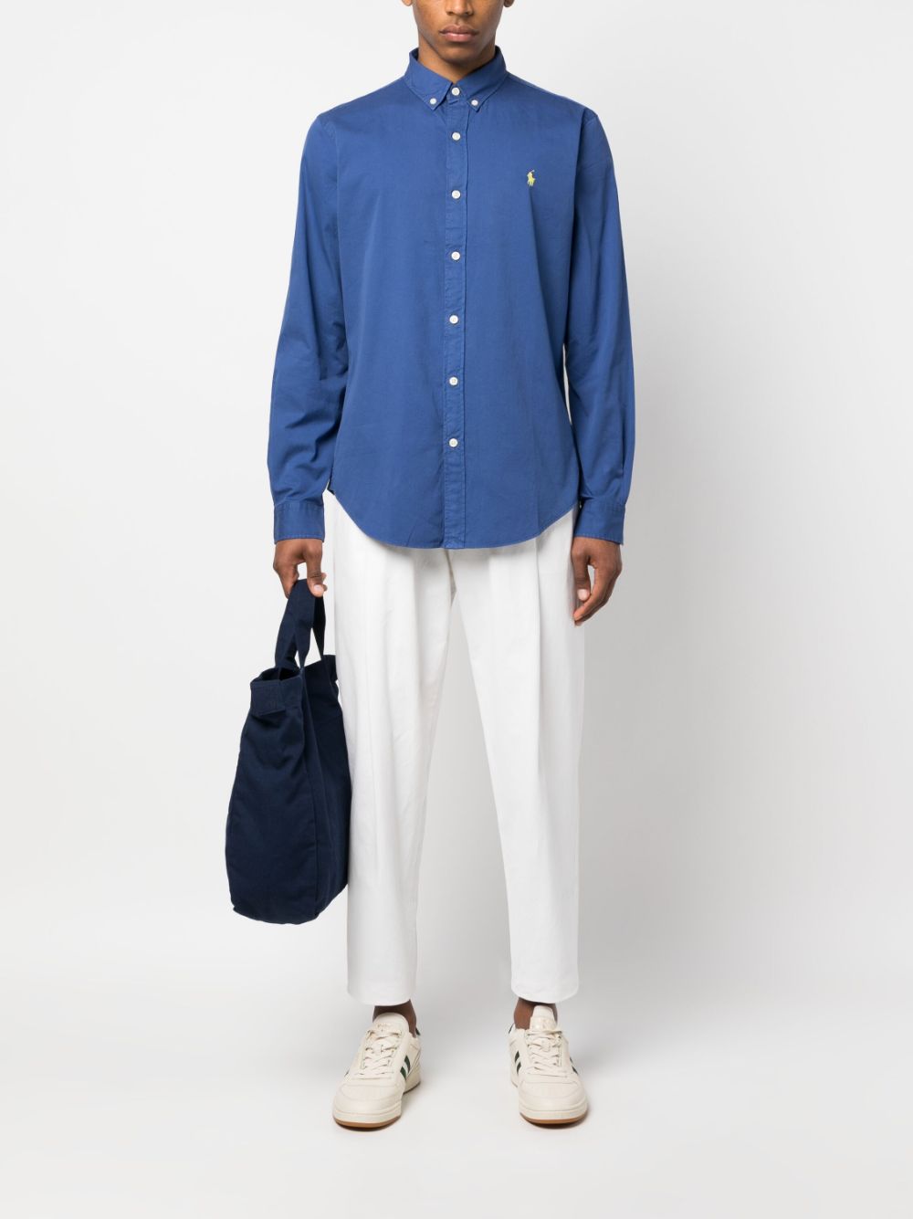 Polo Ralph Lauren Overhemd met geborduurd logo - Blauw