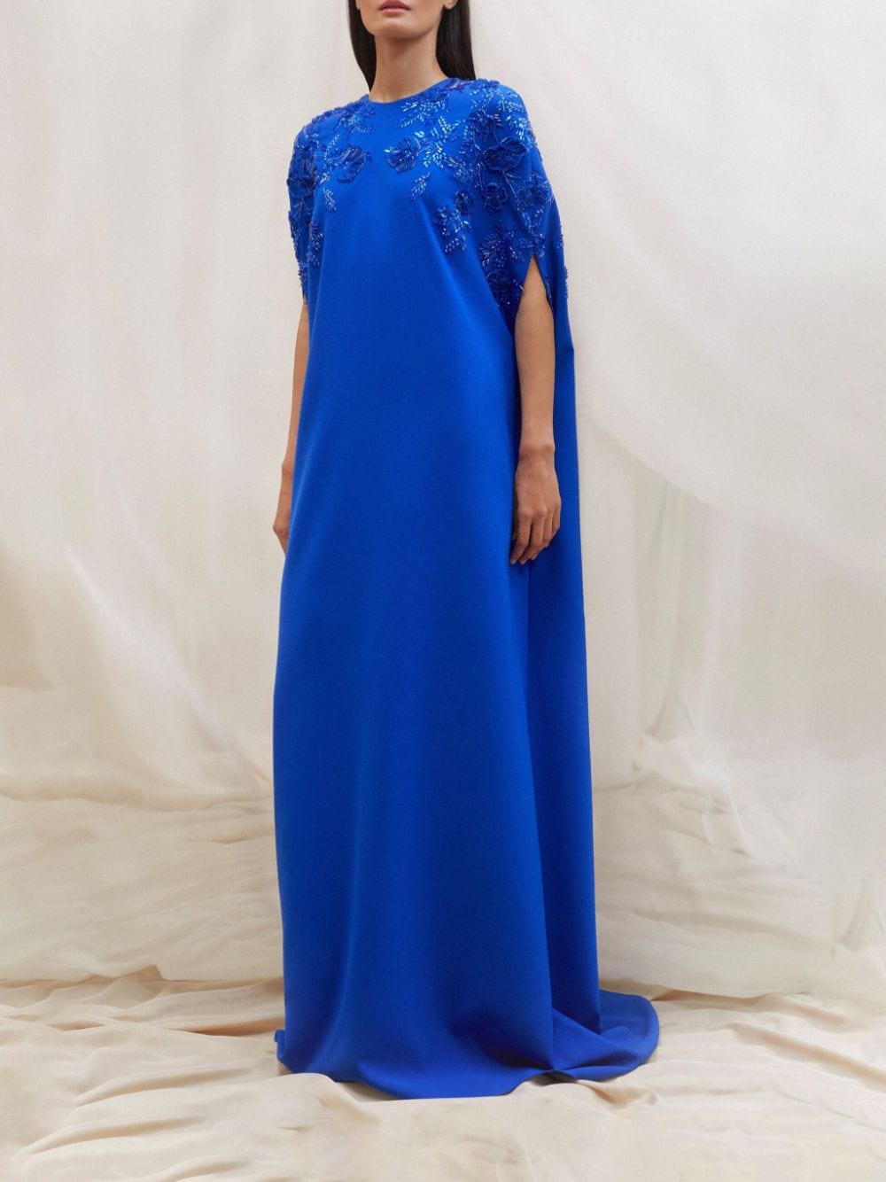 Pamella Roland sequin-embellished kaftan gown - Blauw