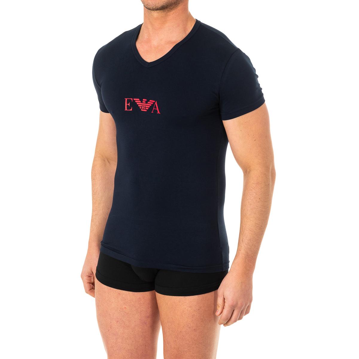 Emporio Armani Heren-T-shirt met korte mouwen en V-hals 110810-8P715